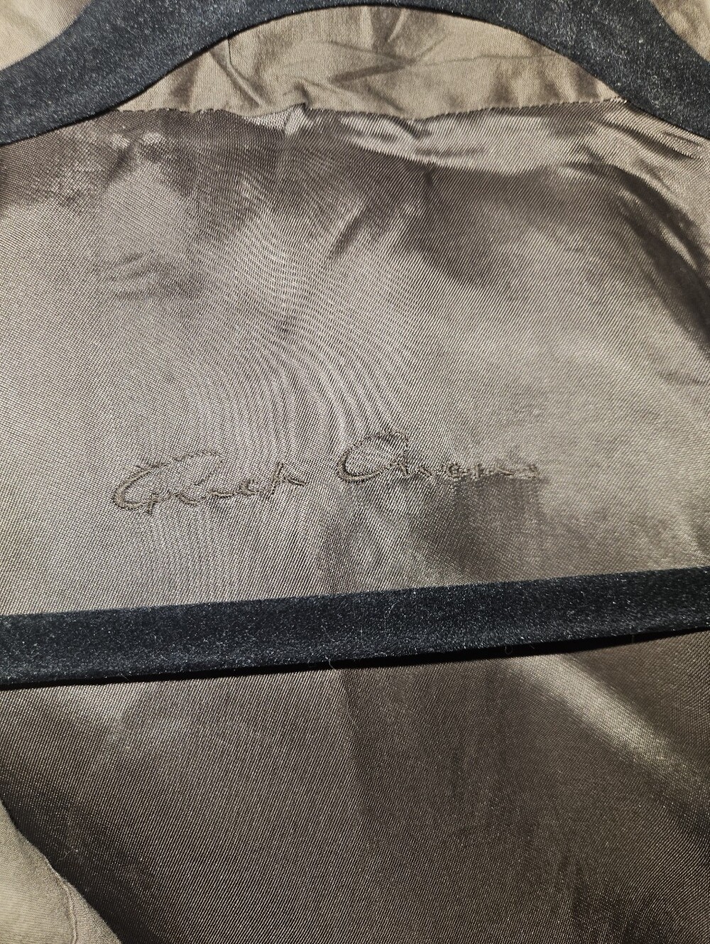 Rick Owens Bronze Metallic Leather Biker Jacket - S - Picture 6 of 6